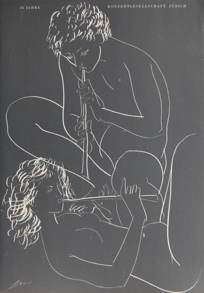 Hans Erni: Flötenspieler (1952)